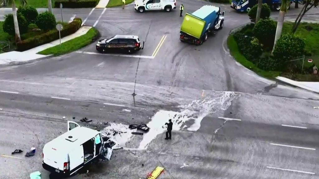 3 injured in violent Davie crash involving van, recycling truck, police say — CBS Miami, Excelsior Health news