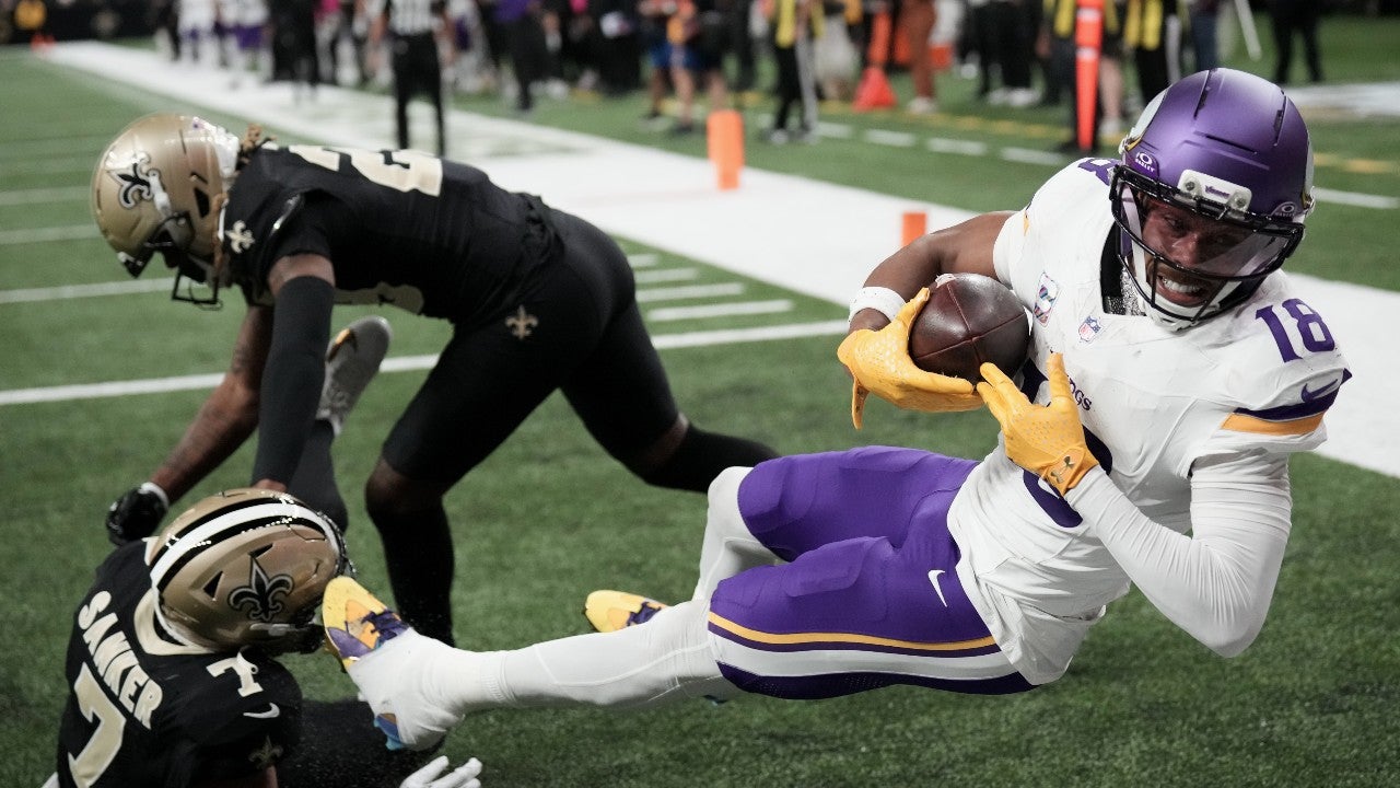 Jefferson, Jones and Murray all produce to help the unbeaten Vikings top the slumping Saints 23-13 — KSTP 5, Excelsior Sports news