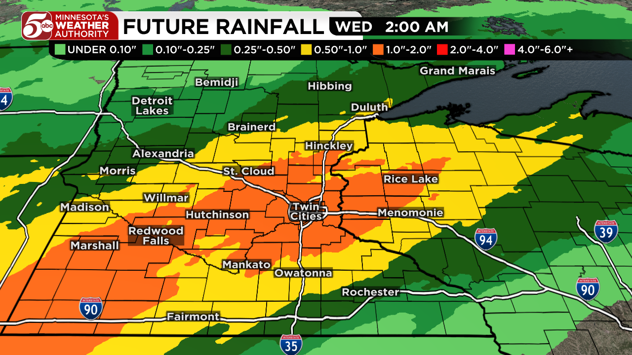 Rainy start to week, warmer days return — KSTP 5, Excelsior Community news