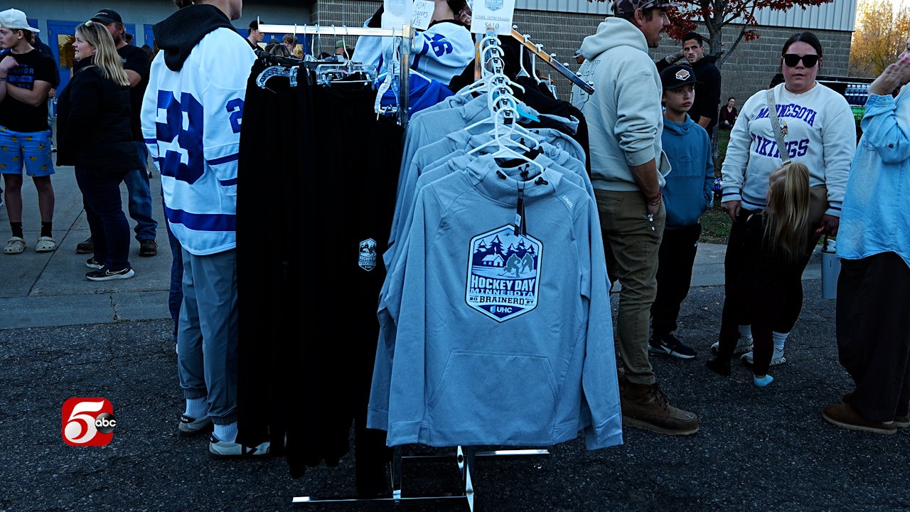 Brainerd celebrates 100 days until Hockey Day Minnesota — KSTP 5, Excelsior Schools news