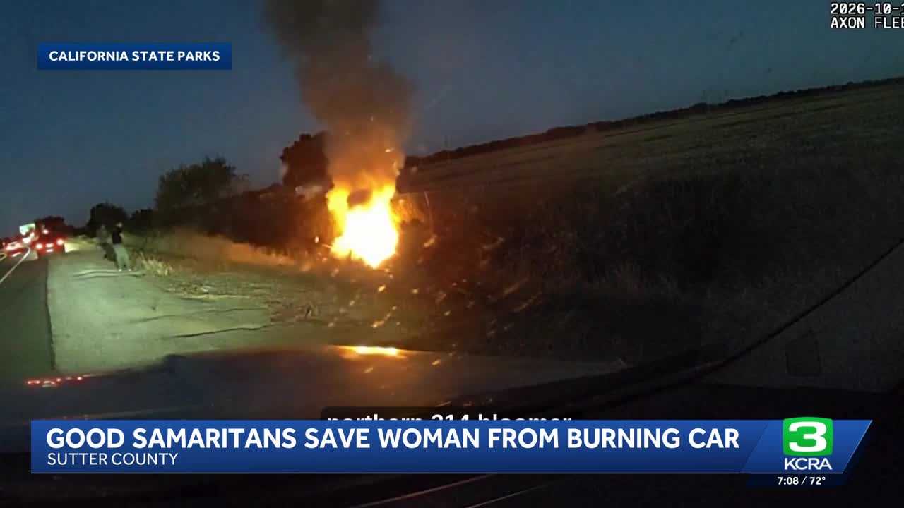 Officers rescue woman from burning car — WISN 12 Milwaukee, Excelsior Community news