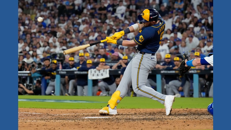 Brewers stun Dodgers with back-to-back homers in 7th inning and take 3-0 lead in NLCS with 6-2 win — KARE 11 Sports, Excelsior Sports news