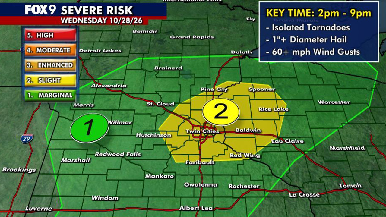 Minnesota weather: Mild and humid with strong storms possible Wednesday — Excelsior Community news